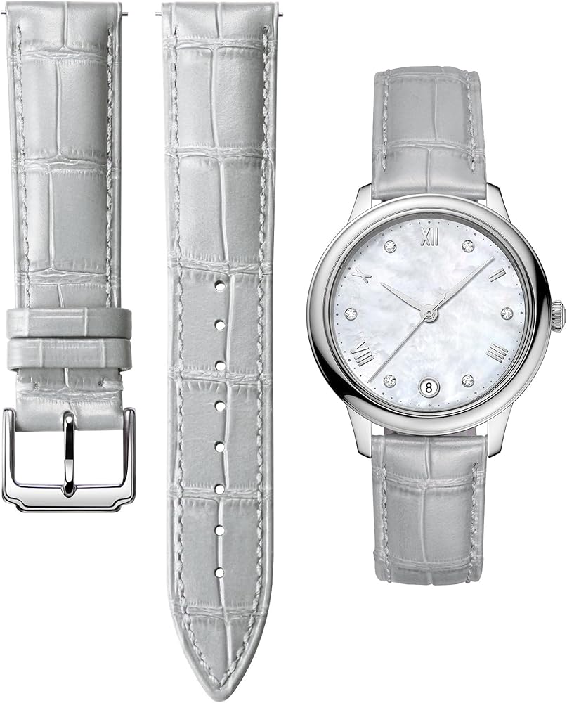 Amazon.co.jp: [BINLUN] レザー時計バンドクイックリリース 革腕時計