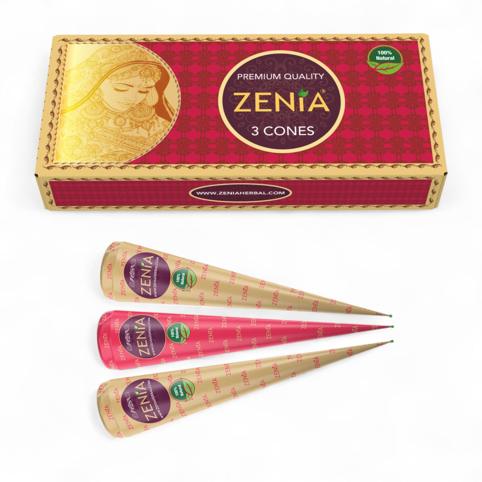 Amazon.com : Zenia (Pack of 3) 100% Natural Henna Hair Color Paste