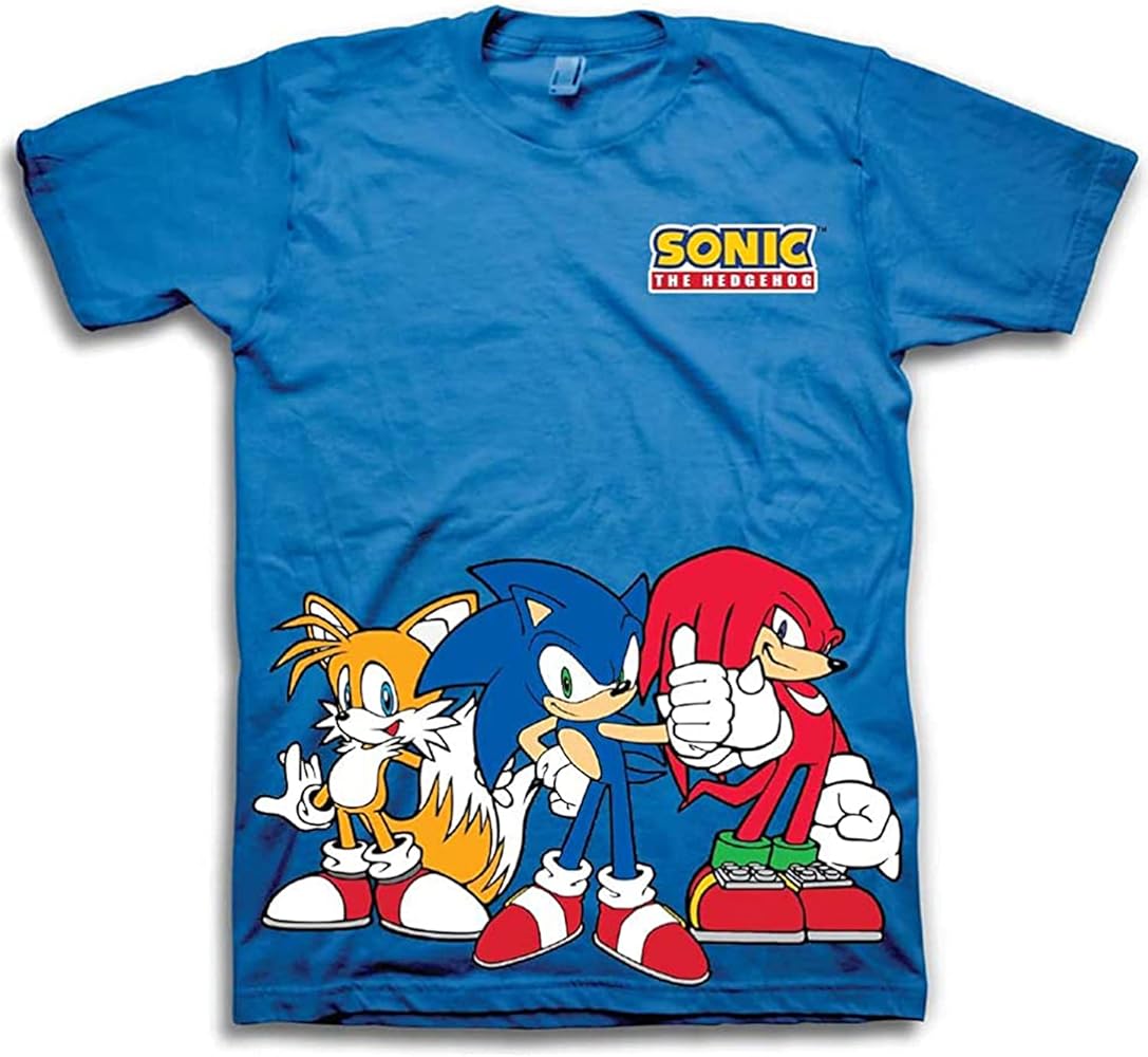 Amazon.com: SEGA Boys Sonic The Hedgehog Shirt - Featuring Sonic