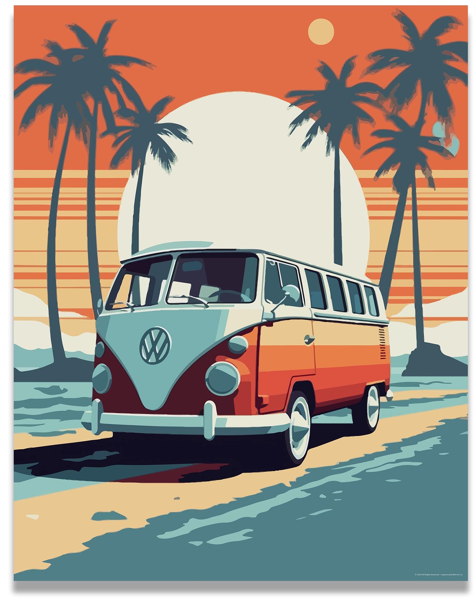 Amazon.com: Inspirational Wall Art Co. - Roadtrip | Retro
