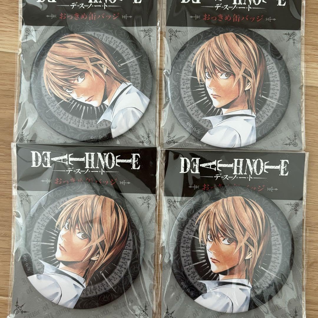 Amazon.co.jp: デスノート 夜神月 おっきめ缶バッジ 4点セット : おもちゃ