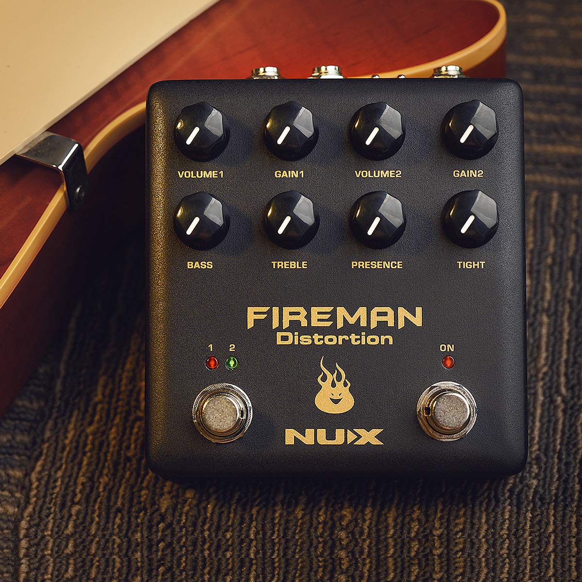 Amazon.com: NUX Fireman Distortion Effect Pedal, Dual Channel