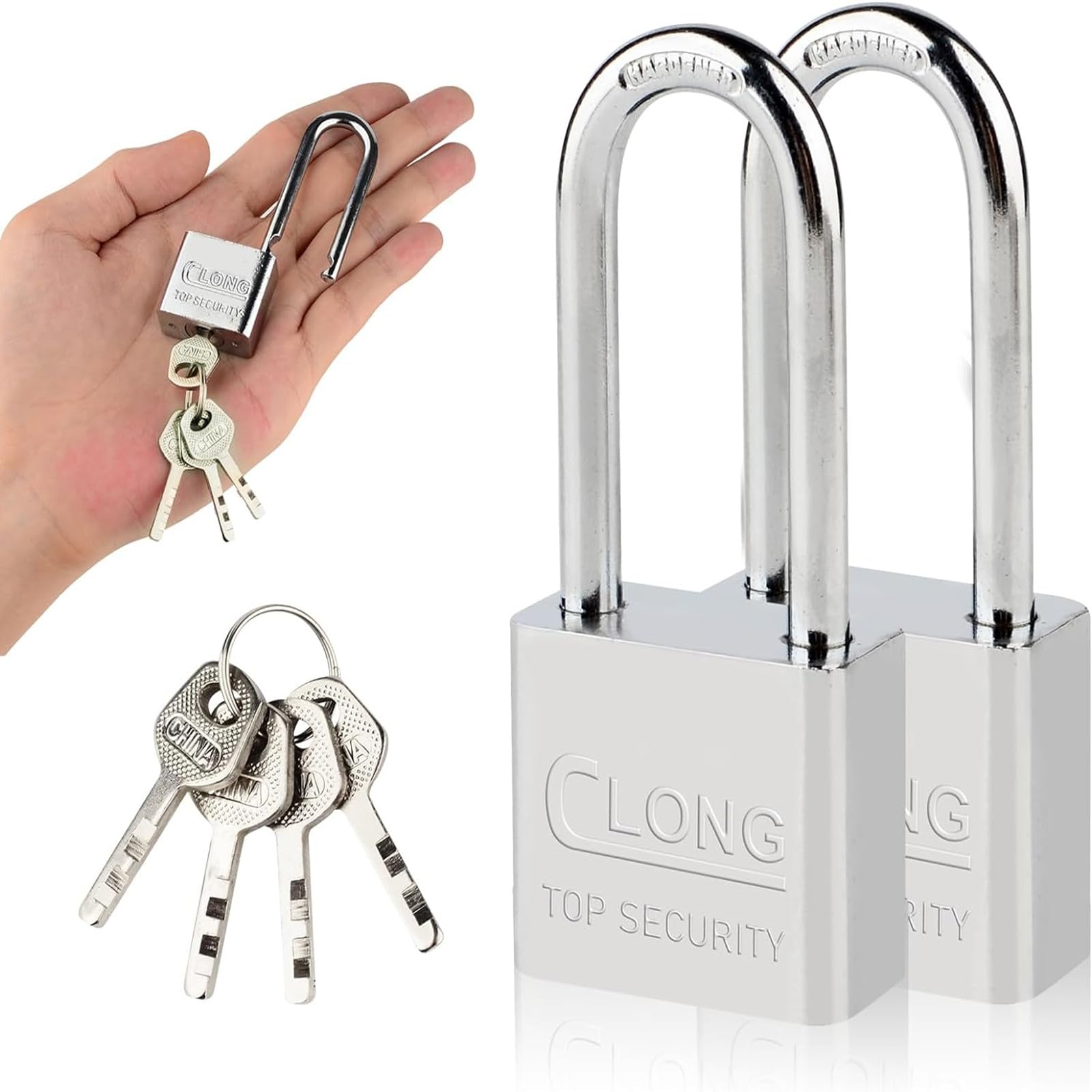 Amazon | 南京錠 2個セット ステンレススチールパドロック