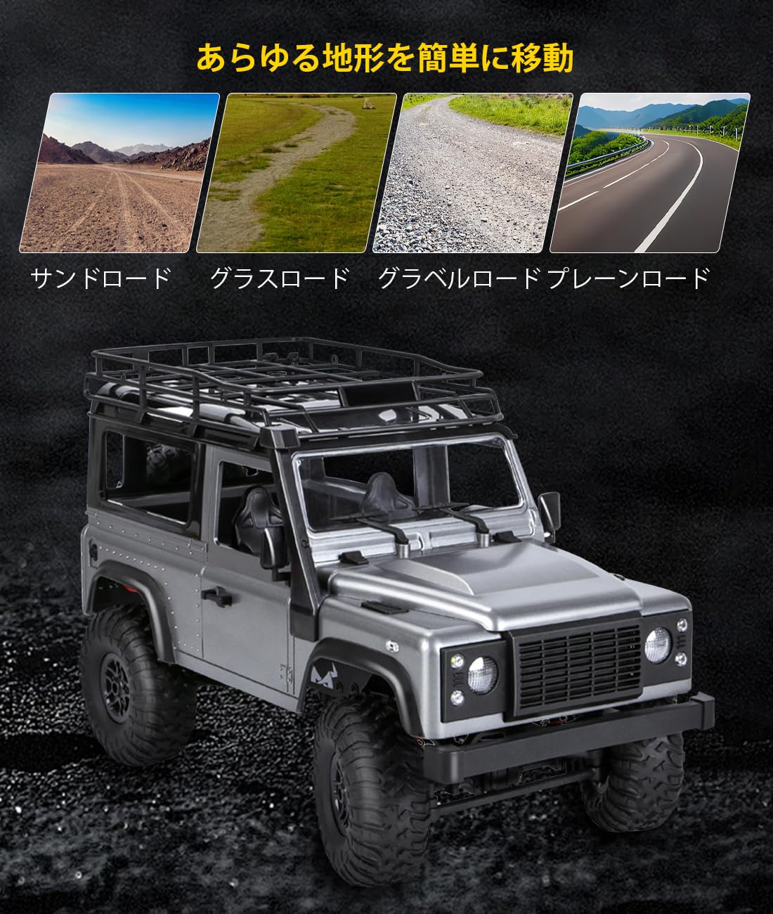 Amazon.co.jp: ラジコンカー ランドローバーディフェンダー RC