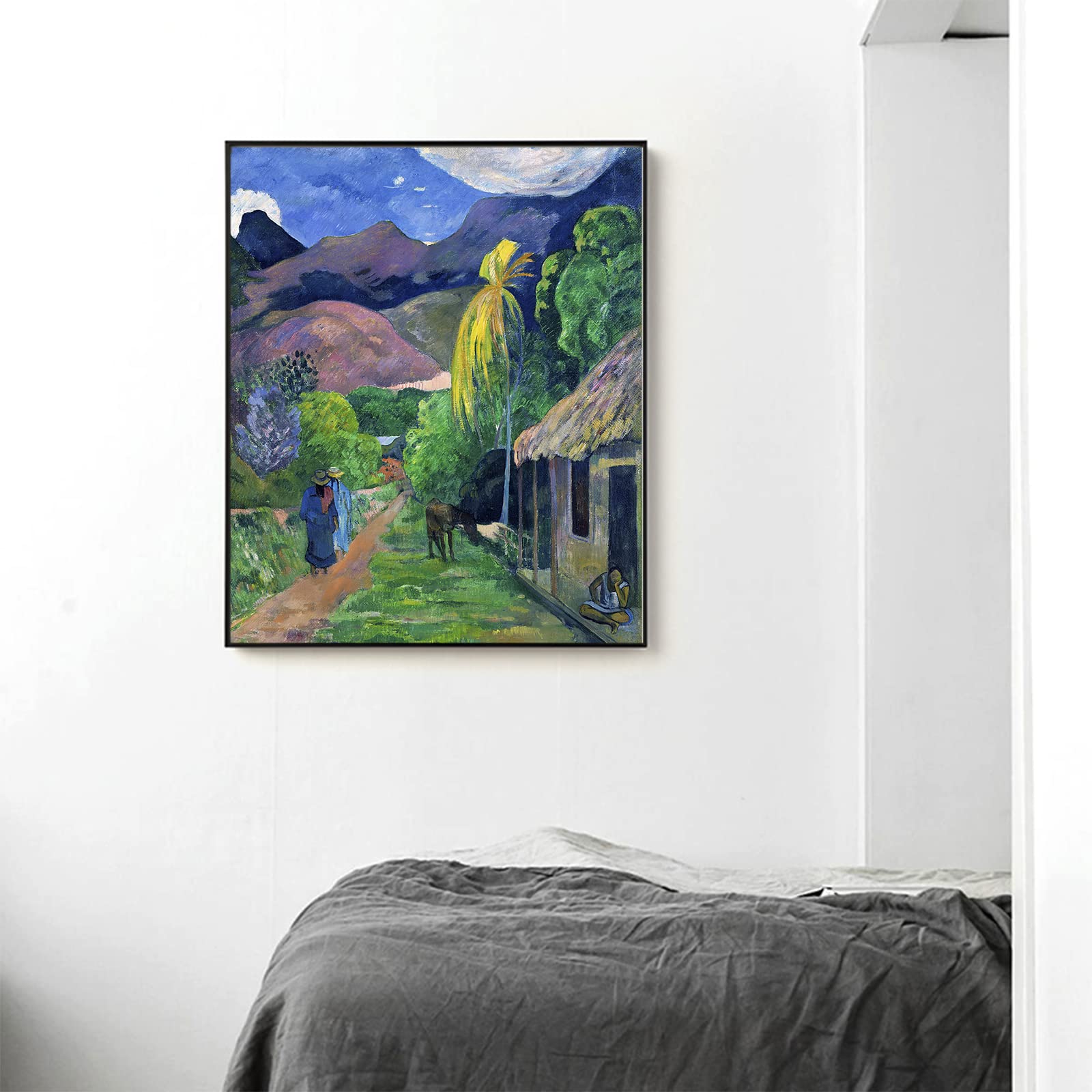 Amazon.co.jp: ポール・ゴーギャン ウォールアート - タヒチの道 絵画