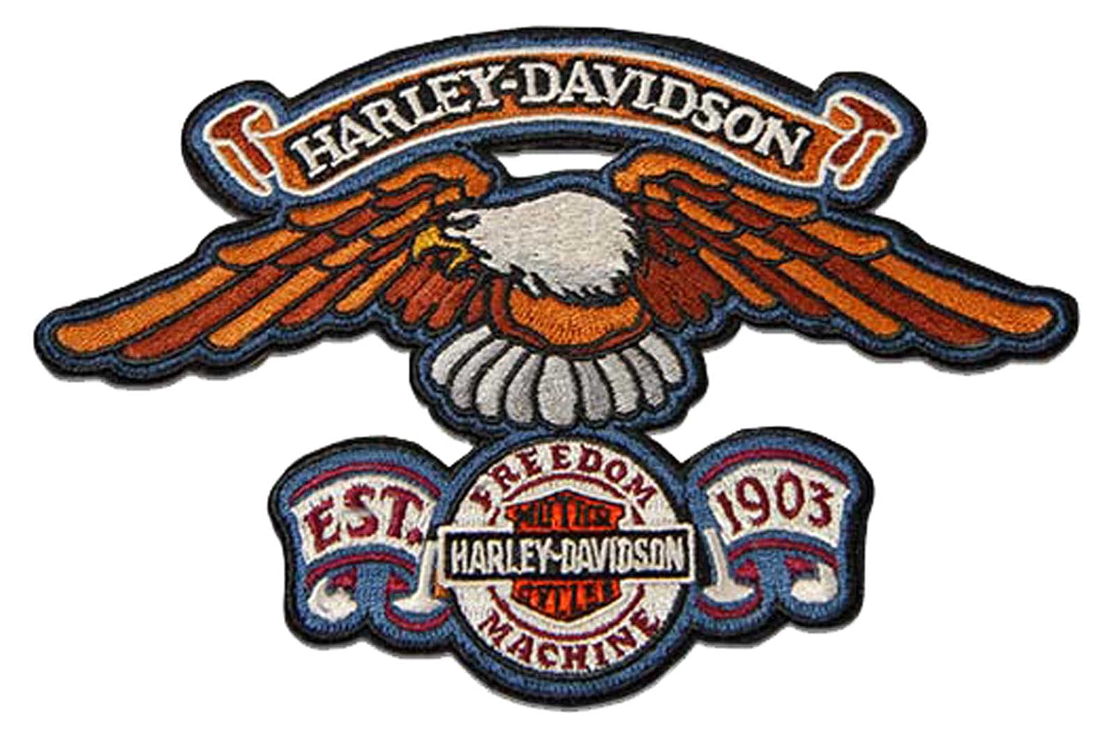 Amazon.com: Harley-Davidson 6 in. Embroidered Eagle Freedom