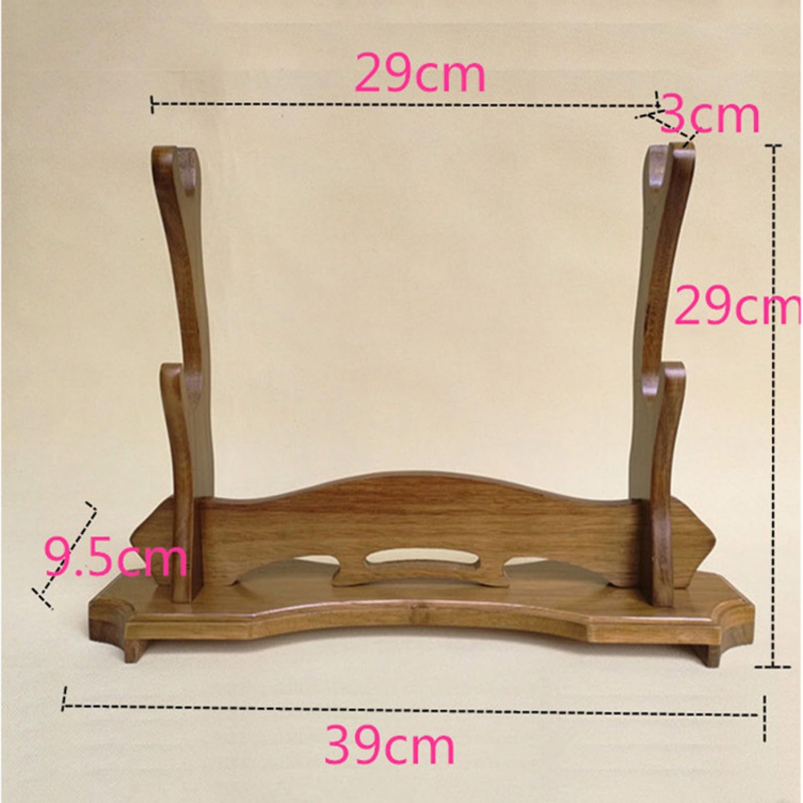 Amazon.co.jp: 刀掛け 無垢材 台座付き 刀掛台 1～3段刀掛台 日本刀