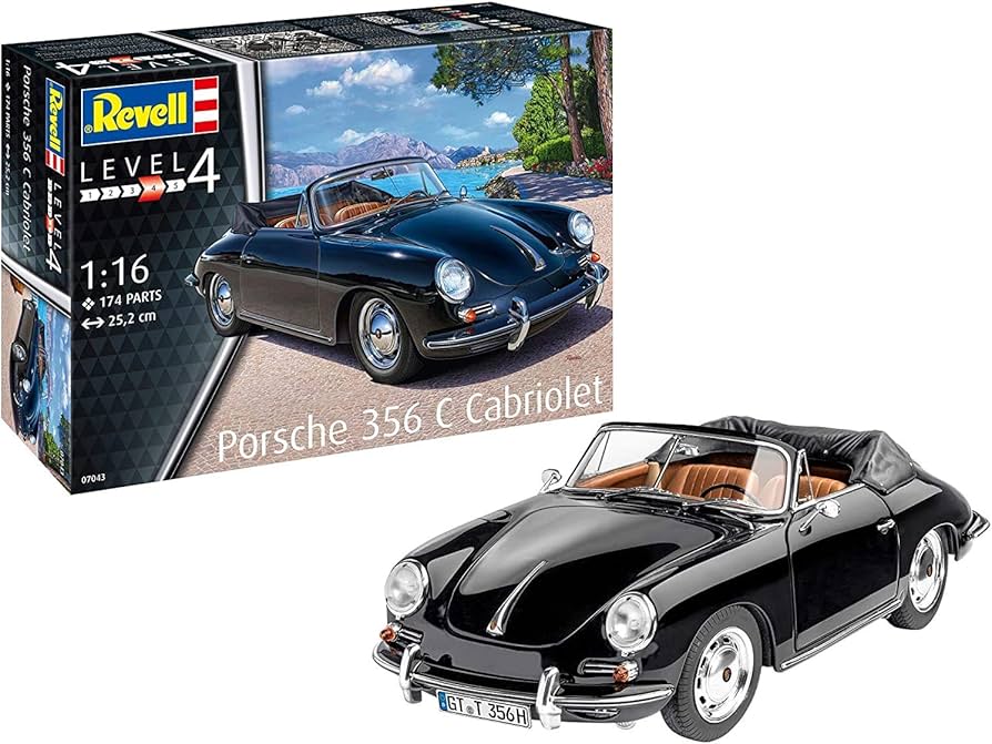 Amazon.com: Revell 07043 Porsche 356 Cabriolet : Arts, Crafts & Sewing