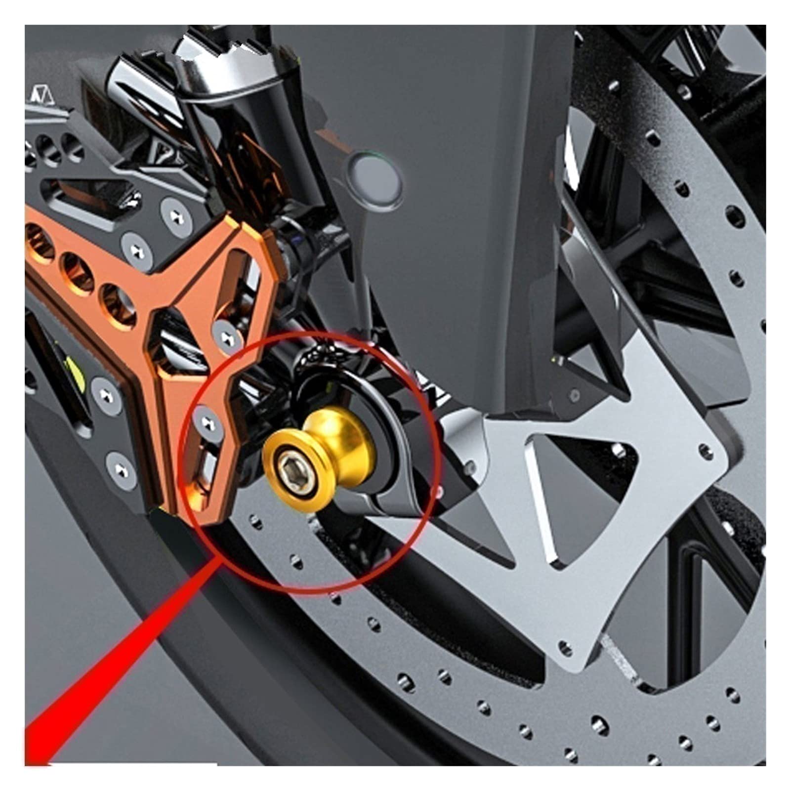 Amazon.com: Motorcycle Aluminum Swingarm Spools Slider Stand