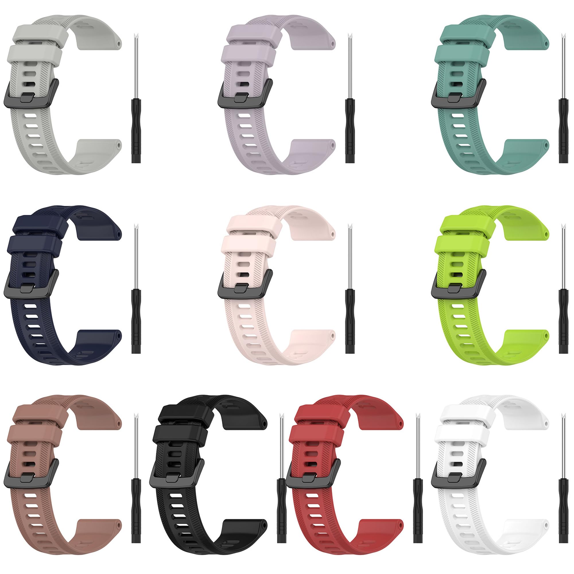 Amazon.com: Band for Garmin Forerunner 955, Soft Silicone