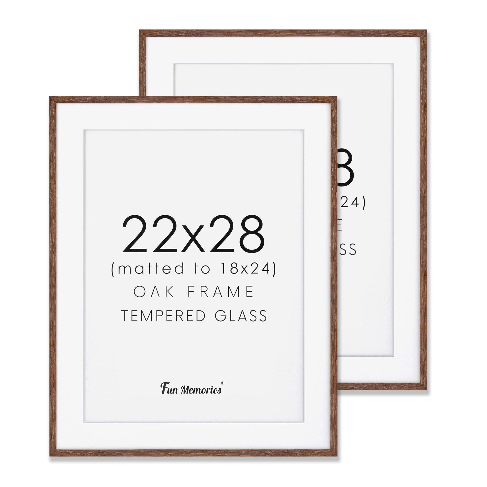 Amazon.co.jp: 22x28 木製フレーム 無垢オーク材写真フレーム 22 x 28