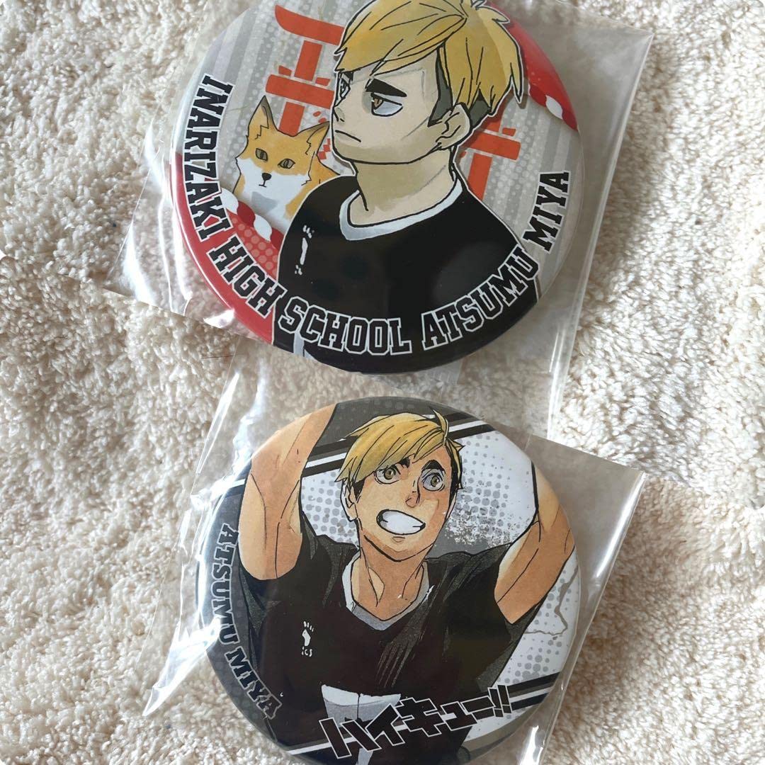 Blue】ハイキュー!! 宮侑 和装応援団 缶バッジ 43点 Blue】ハイキュー