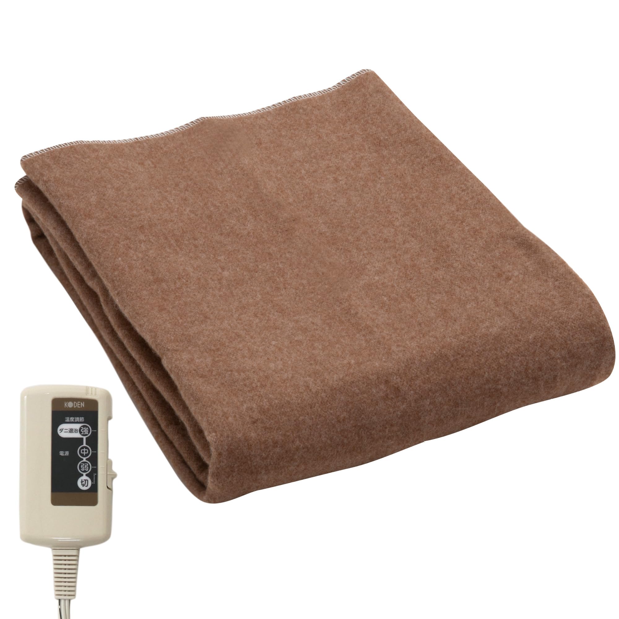 Amazon.co.jp: 広電(KODEN) 電気毛布 敷き 140×80cm ブラウン 洗える