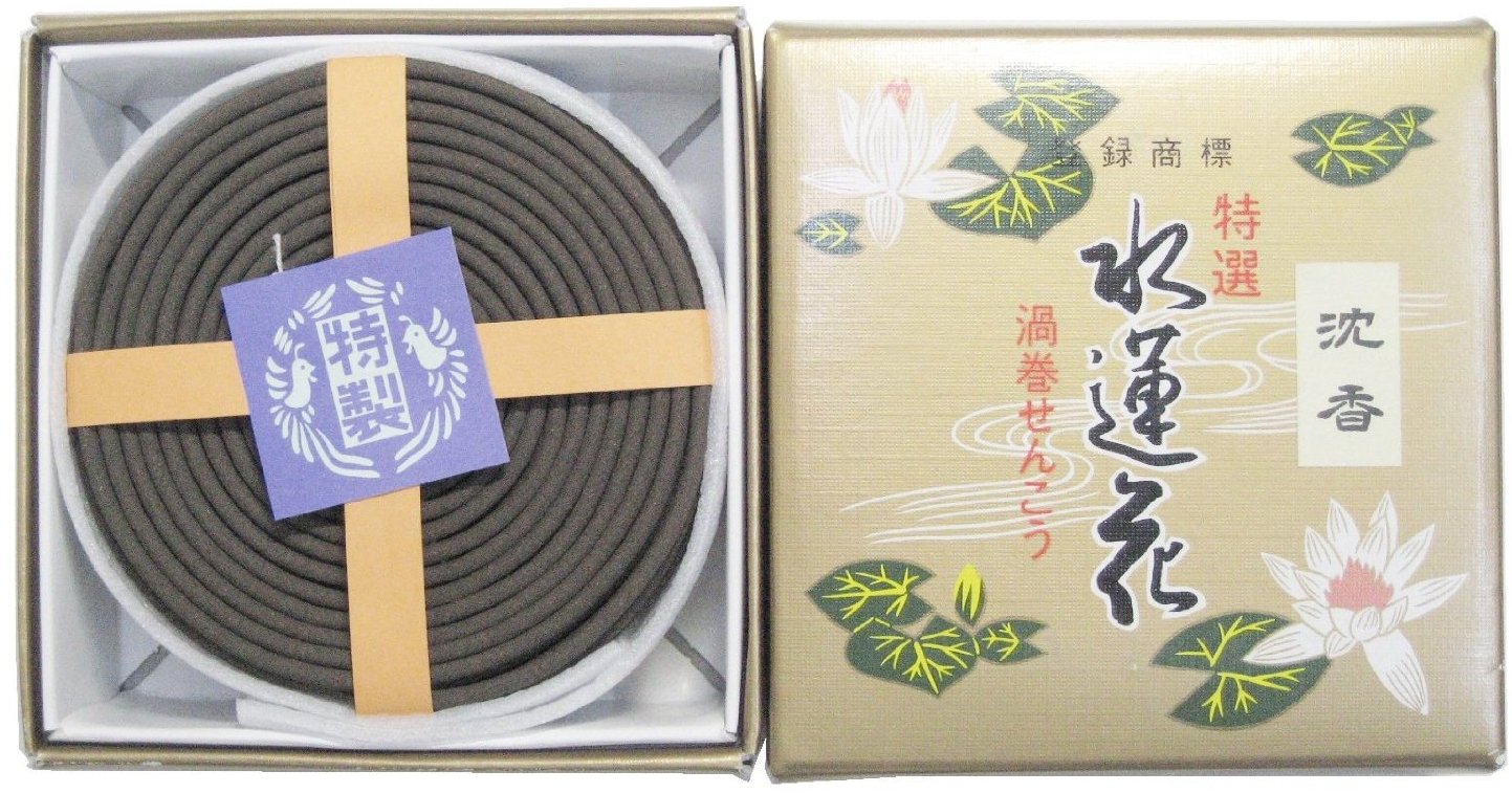 Amazon｜淡路梅薫堂の渦巻きお線香 約12時間 14巻 糸つき 吊り下げ