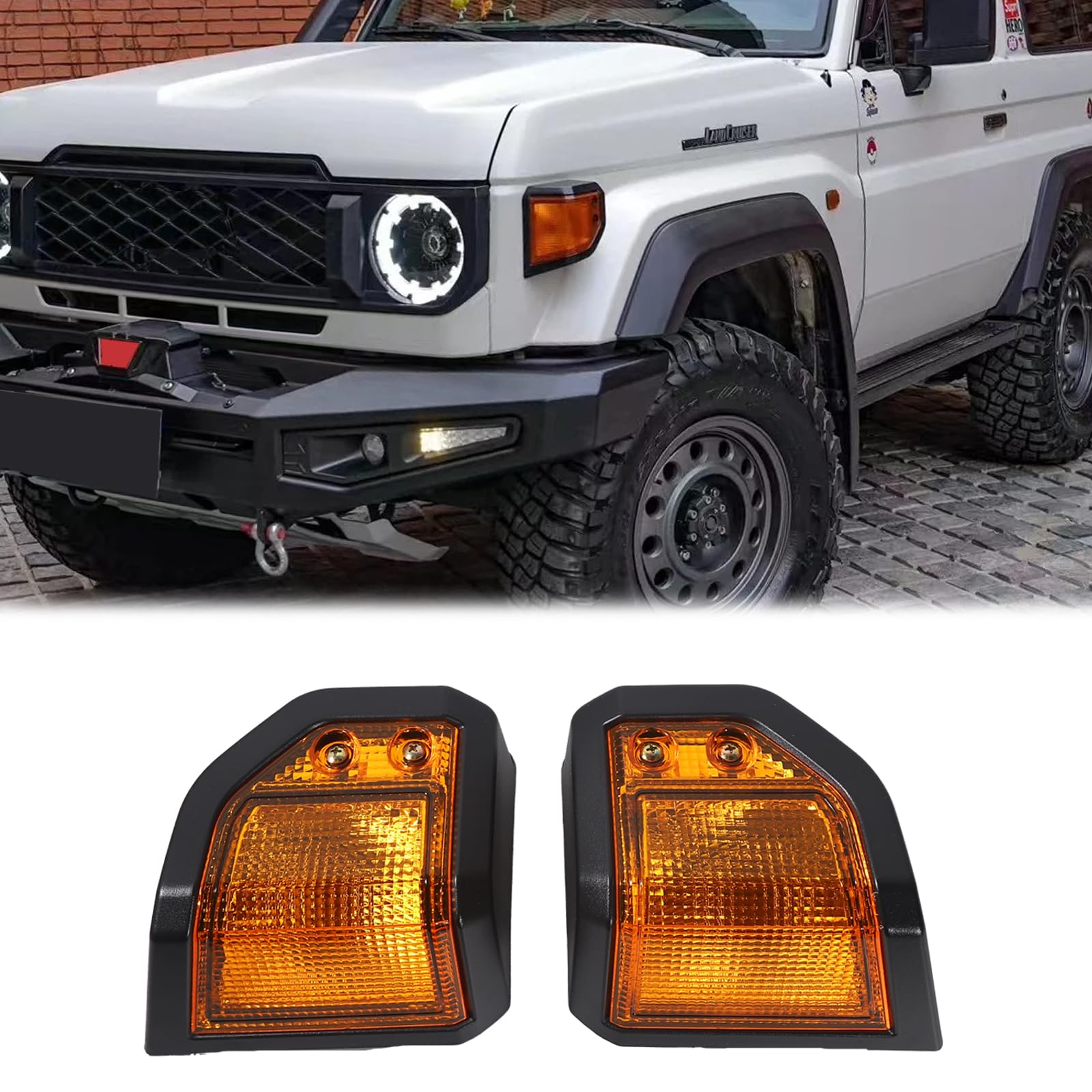 Amazon | トヨタ ランドクルーザー ウィンカーカバー 70シリーズ 70系