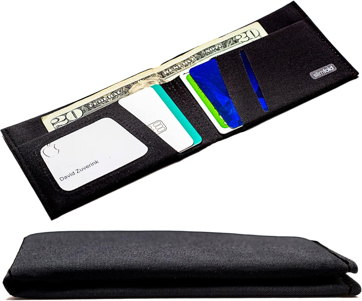 SlimFold MICRO Minimalist Front Pocket Vegan Slim Wallets for Men