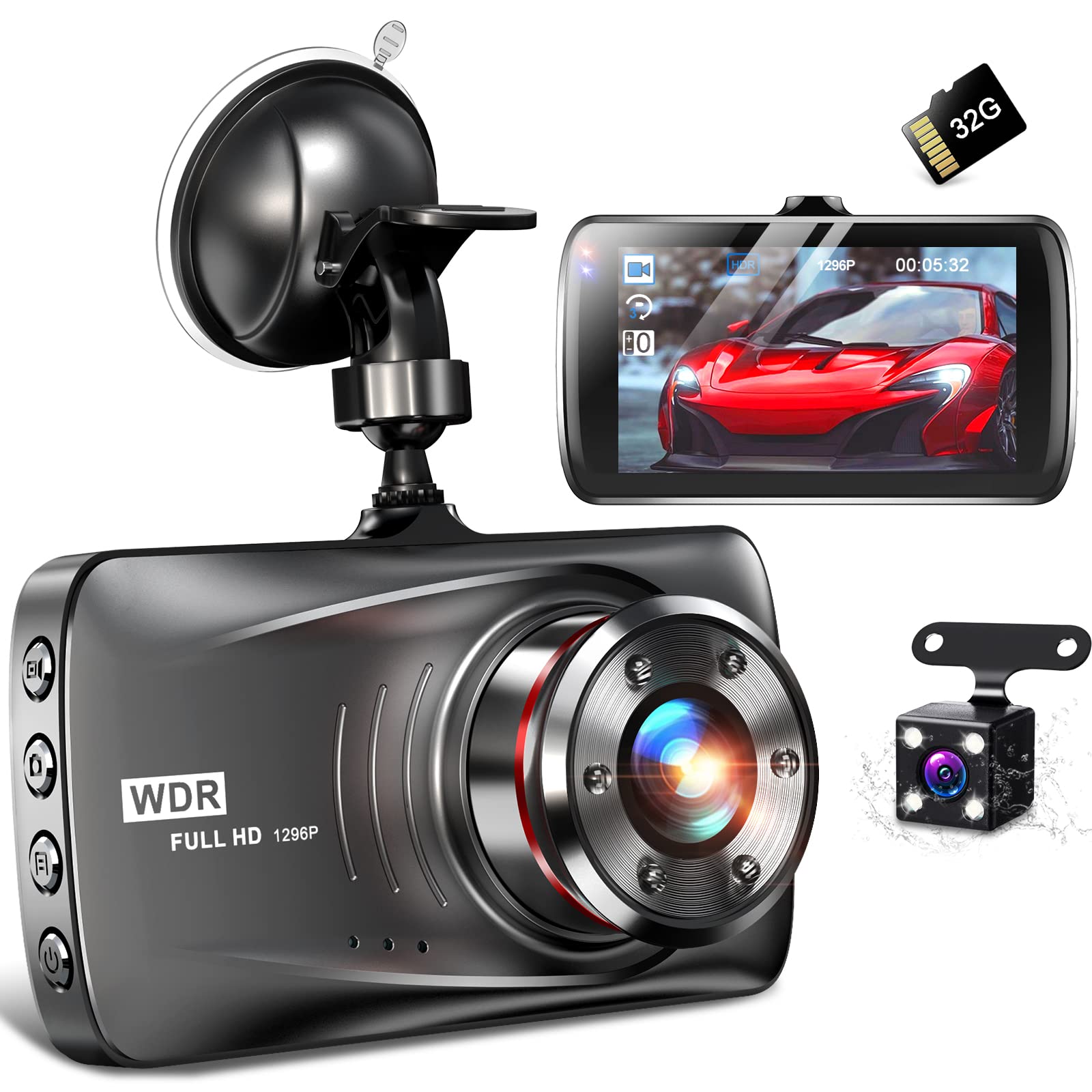 Amazon.co.jp: 【2022新世代モデル】ドライブレコーダー 前後カメラ