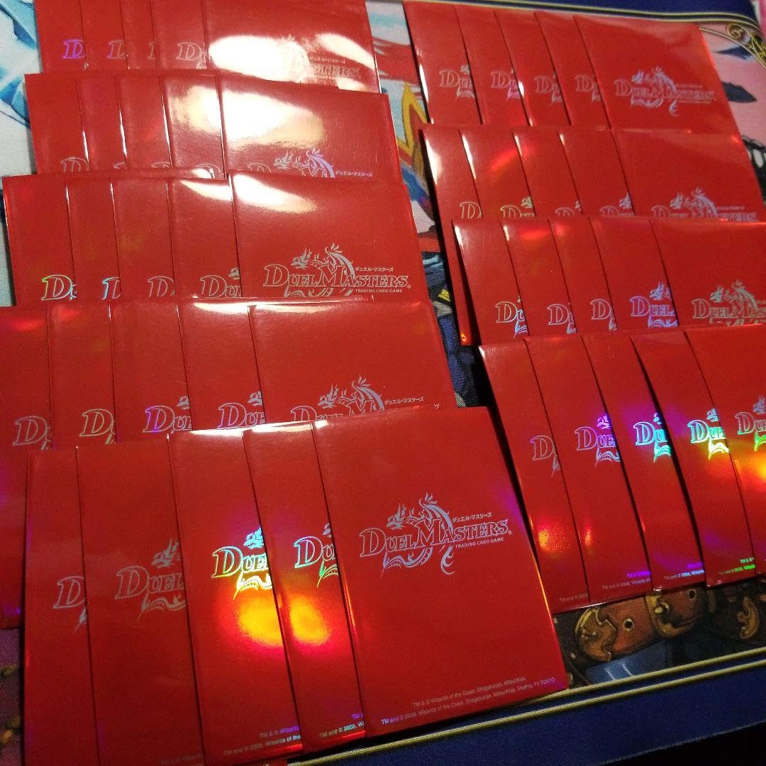 Amazon.co.jp: スリーブ デュエマ 旧公式 ロゴ カードプロテクター赤45