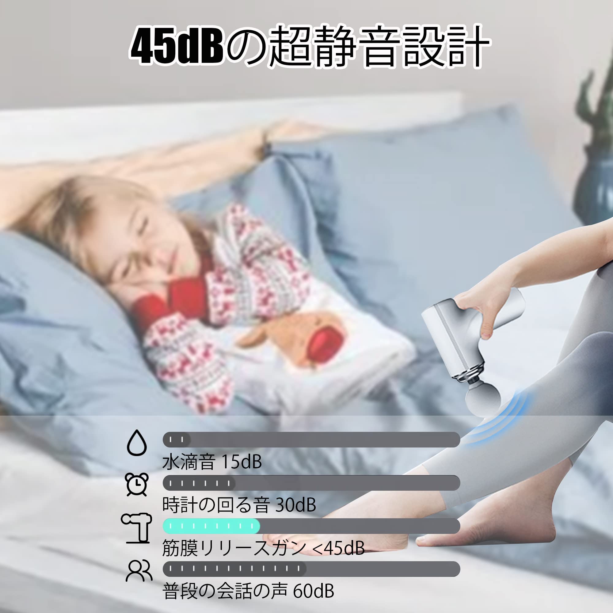 Amazon | GEEGVV 筋膜リリースガン, 全身リフレッシュ道具 マッサージ