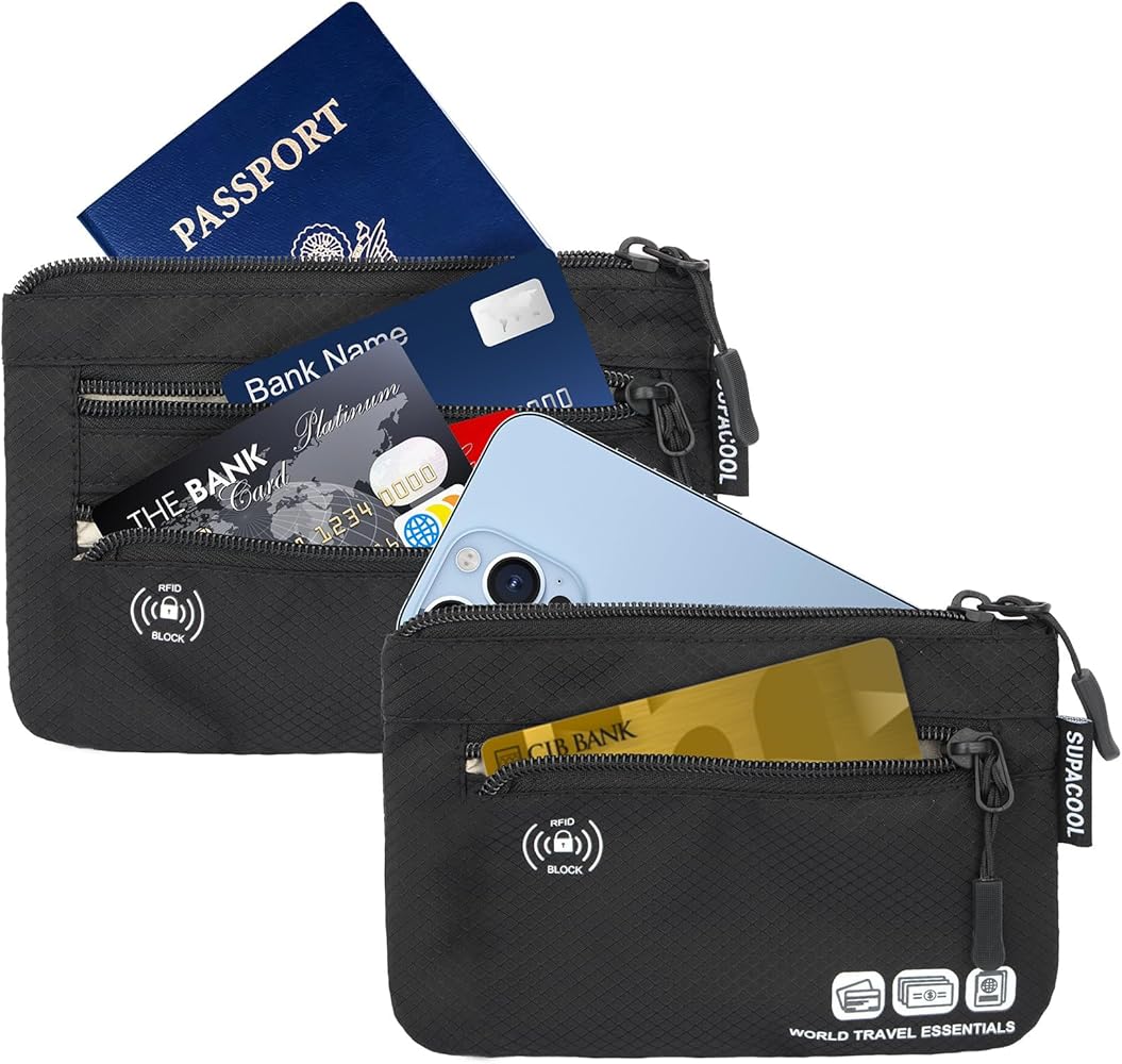 Amazon.com | SUPACOOL Passport Holder Bag, Travel Wallet for Men