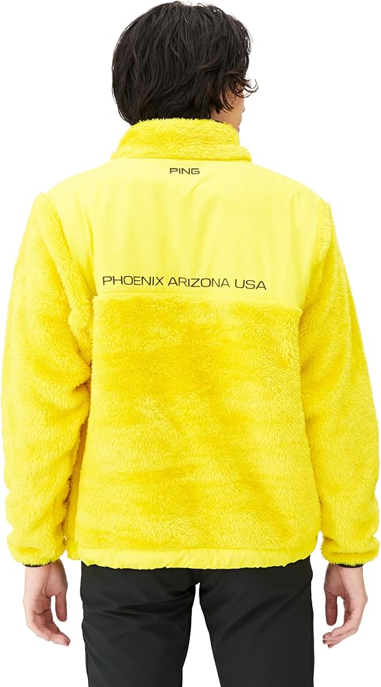 Amazon | [ピン アパレル] メンズ ハーフジップブルゾン (ボアフリース