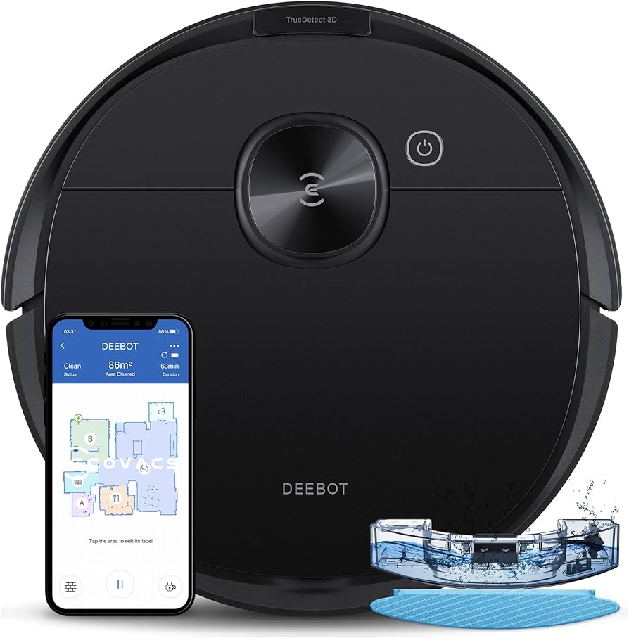 ECOVACS Deebot N8 Pro Robot Vacuum and Mop, Strong 2600Pa Suction