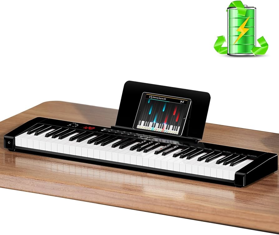 Amazon | TERENCE 電子ピアノ 61鍵タッチレスポンス鍵盤 2025年改良