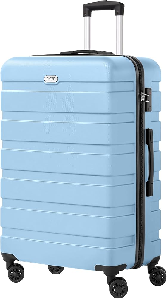 Amazon.com | AnyZip Luggage PC ABS Hardside Lightweight Suitcase