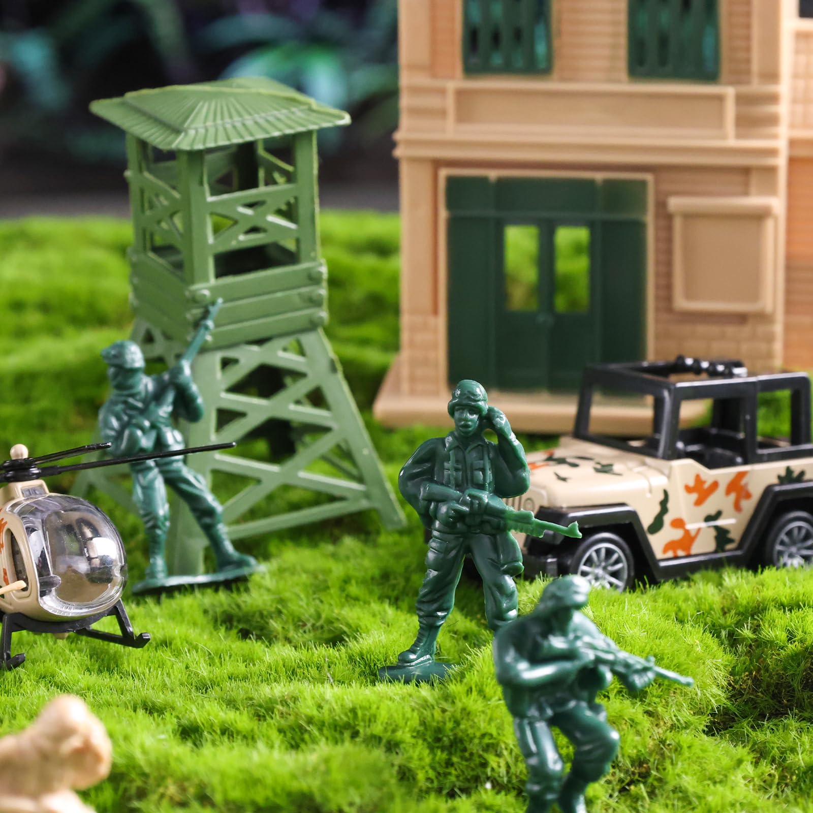 Amazon.co.jp: AMOR PRESENT 120個 アーミーメン ミリタリーセット