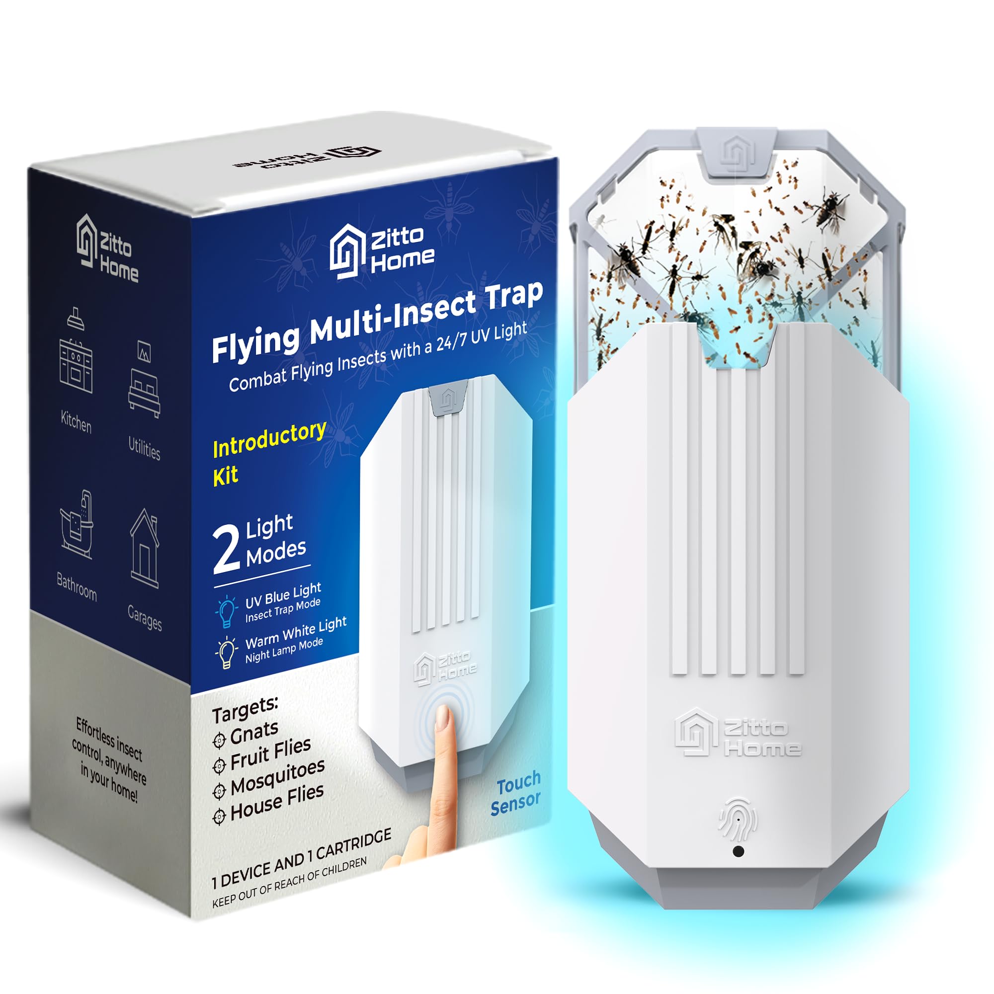 Amazon.com : Zitto Home Flying Insect Trap Kit – Indoor Plug-in