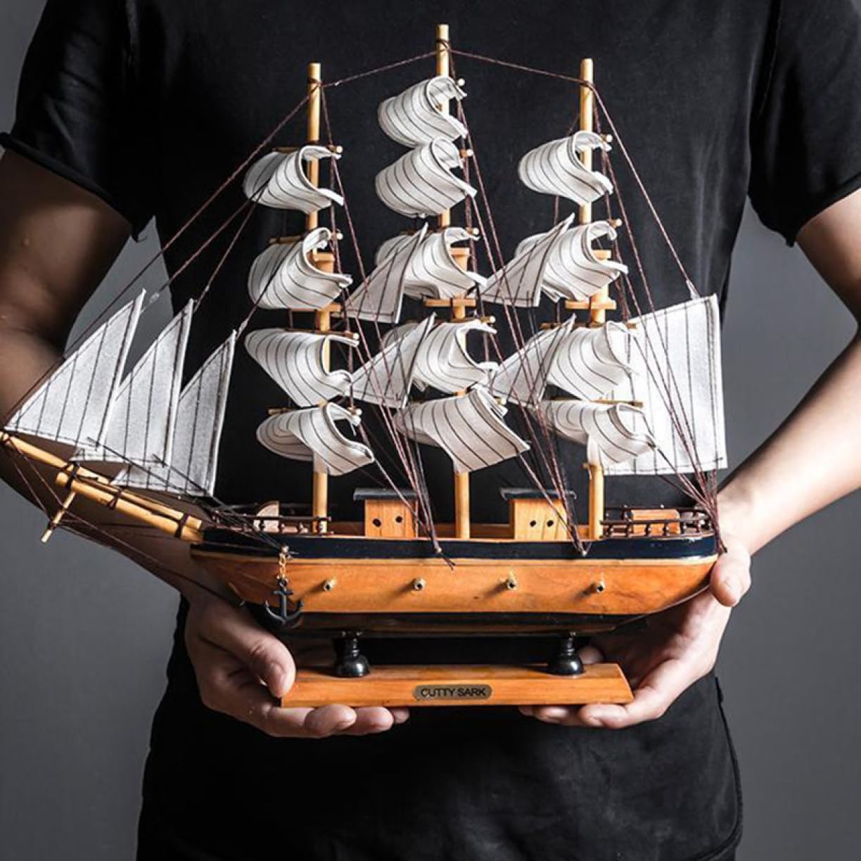 Amazon.co.jp: [dhiuebc] 置物 帆船模型 地中海風 帆船モデル 置物