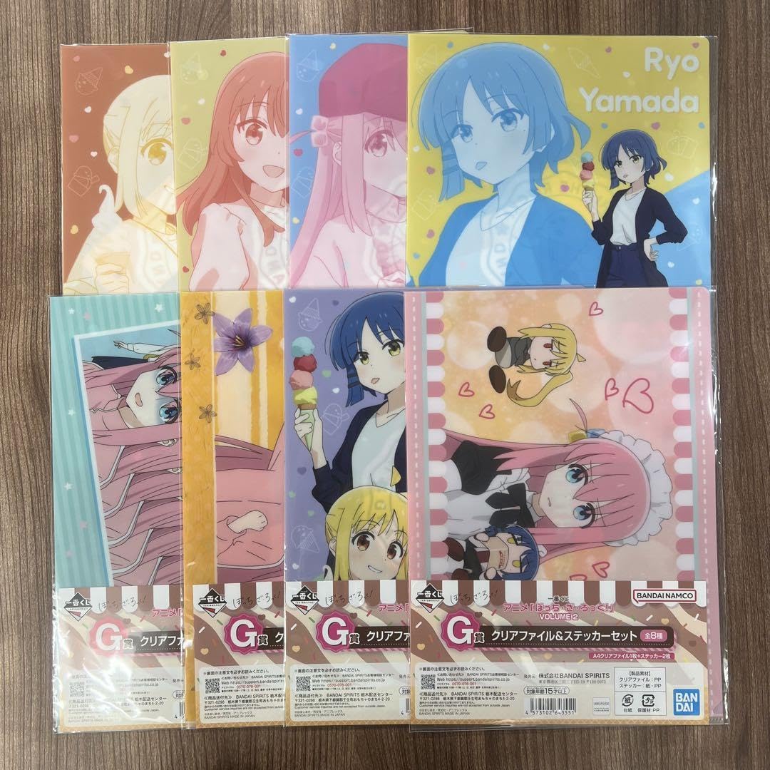 Amazon.co.jp: ぼざろ 一番くじ G賞 クリアファイル&ステッカーセット