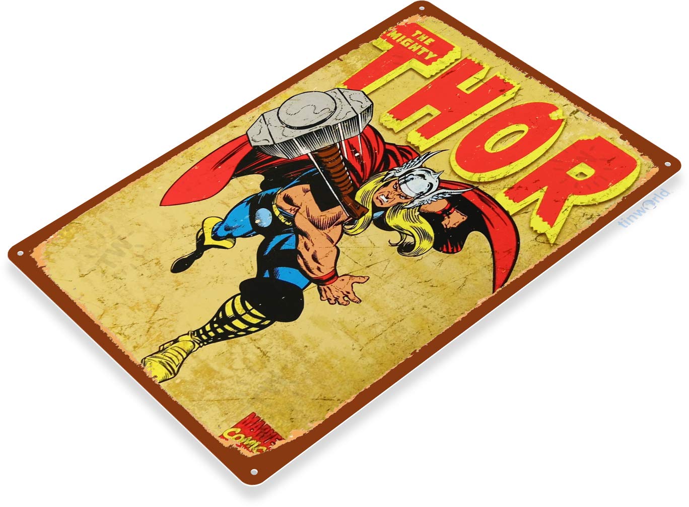 Amazon.com: Tinworld Tin Sign: “Thor” Comic Super Hero Metal Decor