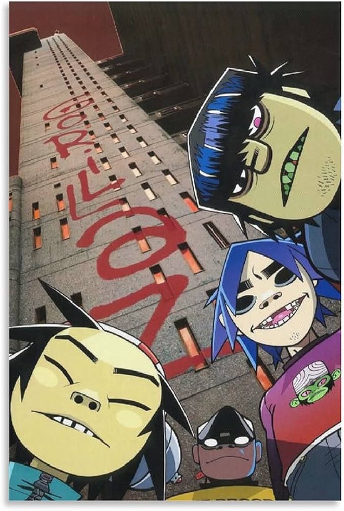 Amazon.com: FGBV Gorillaz G Sides Art Poster Decorative Painting
