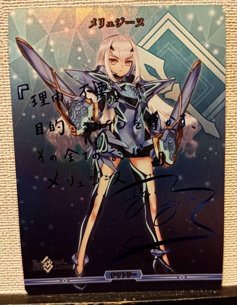 ビルディバイドブライトFGO メリュジーヌ理想の國、ブリテンBT サイン