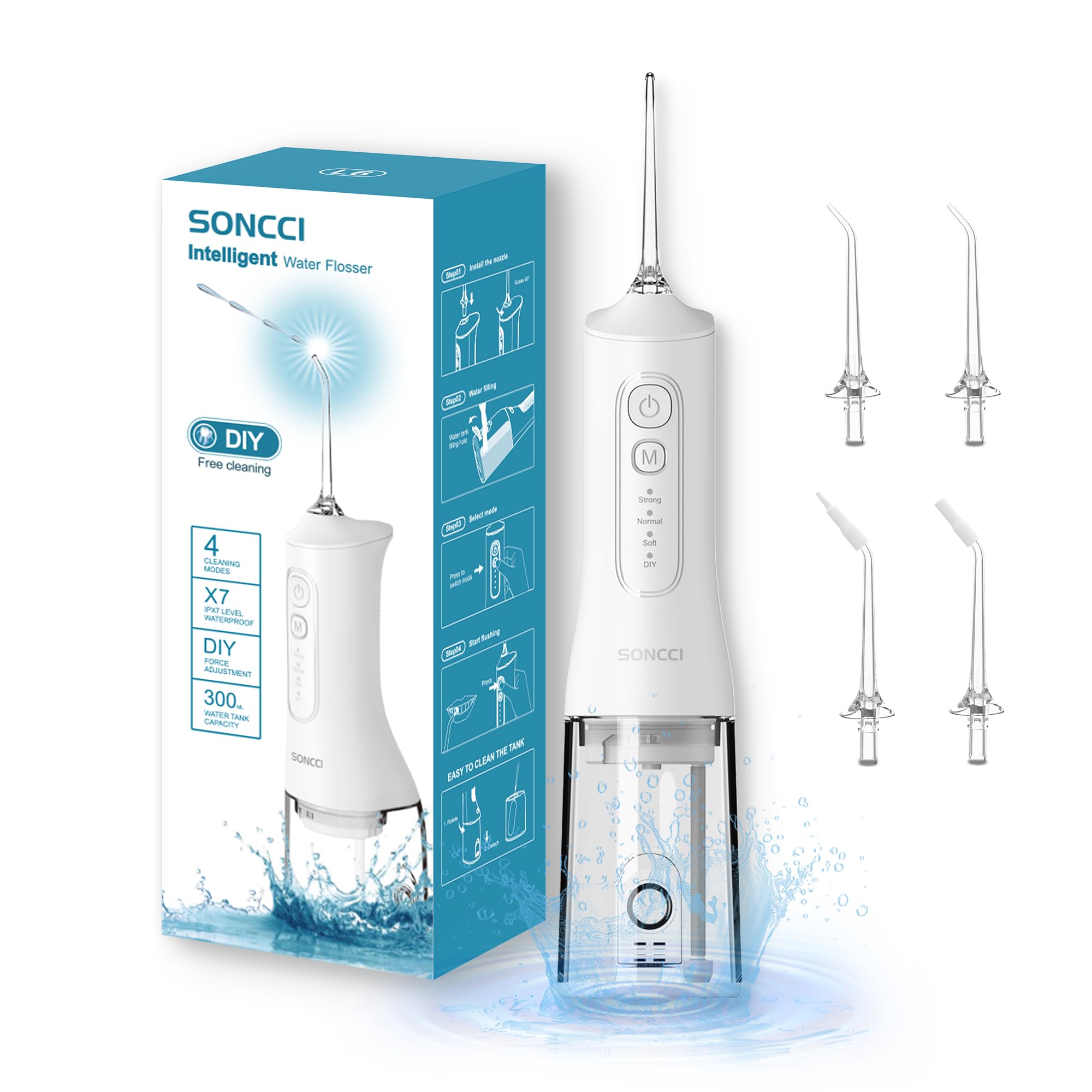 Amazon.co.jp: SONCCI ジェットウォッシャー 口腔洗浄器 しかん洗浄機