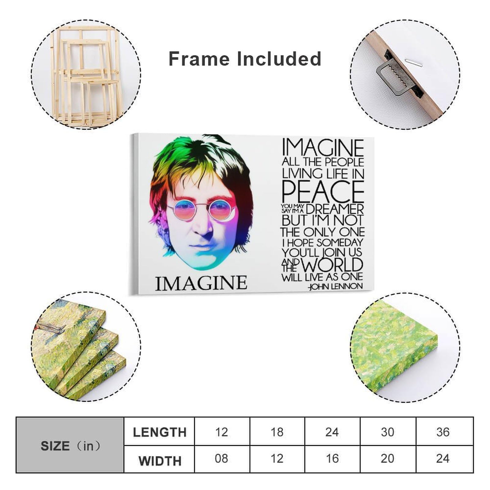 Amazon.co.jp: The Beatles ビートルズ ジョン・レノン ポスター 印刷