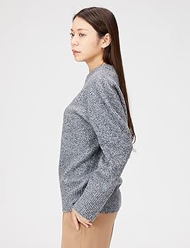 Amazon | [ミラオーウェン] ウールカシミヤラグランクルーニットプル