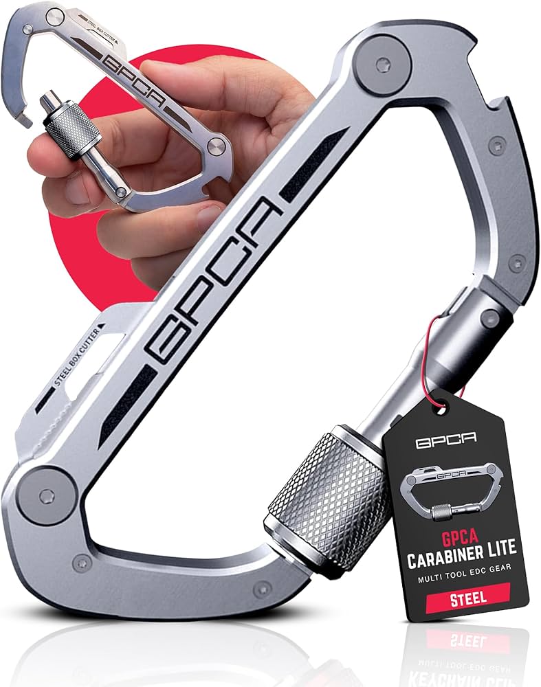 Amazon | GPCA カラビナ キーチェーン LITE - ステンレススチール EDC