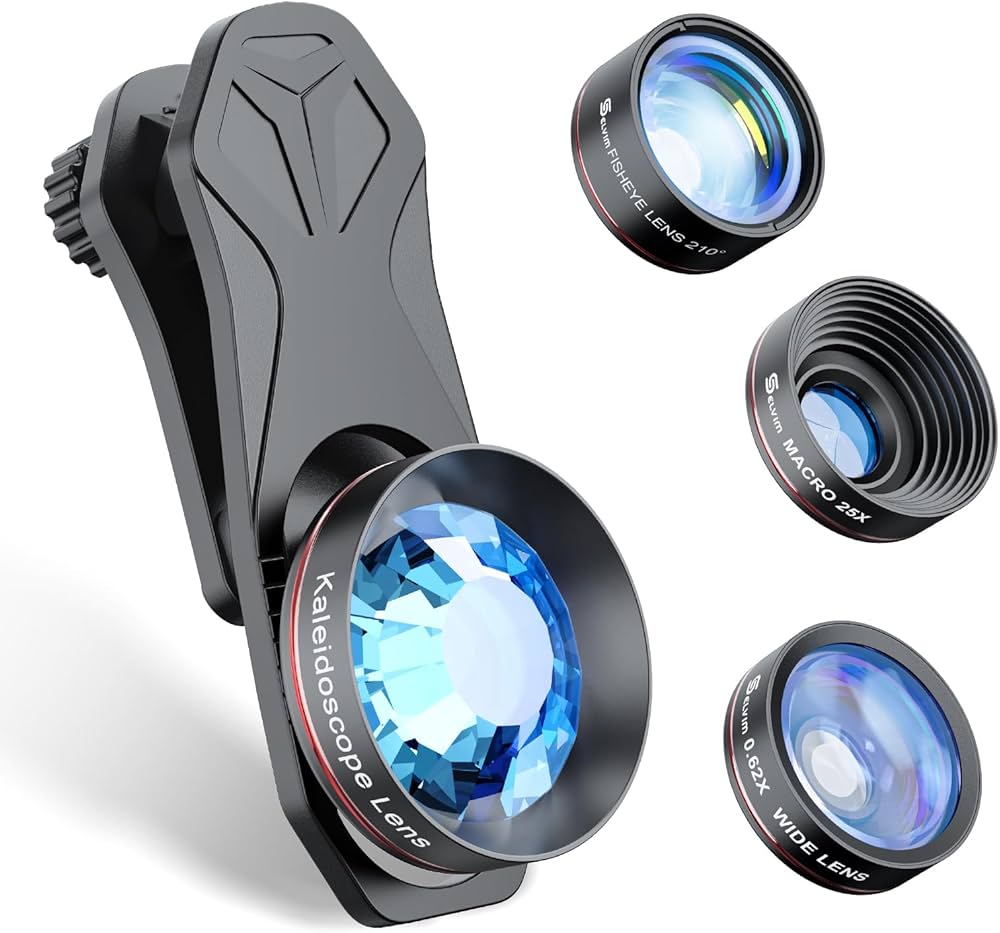 Amazon.co.jp: Selvim 4in1スマホ用交換レンズ セルカレンズ クリップ