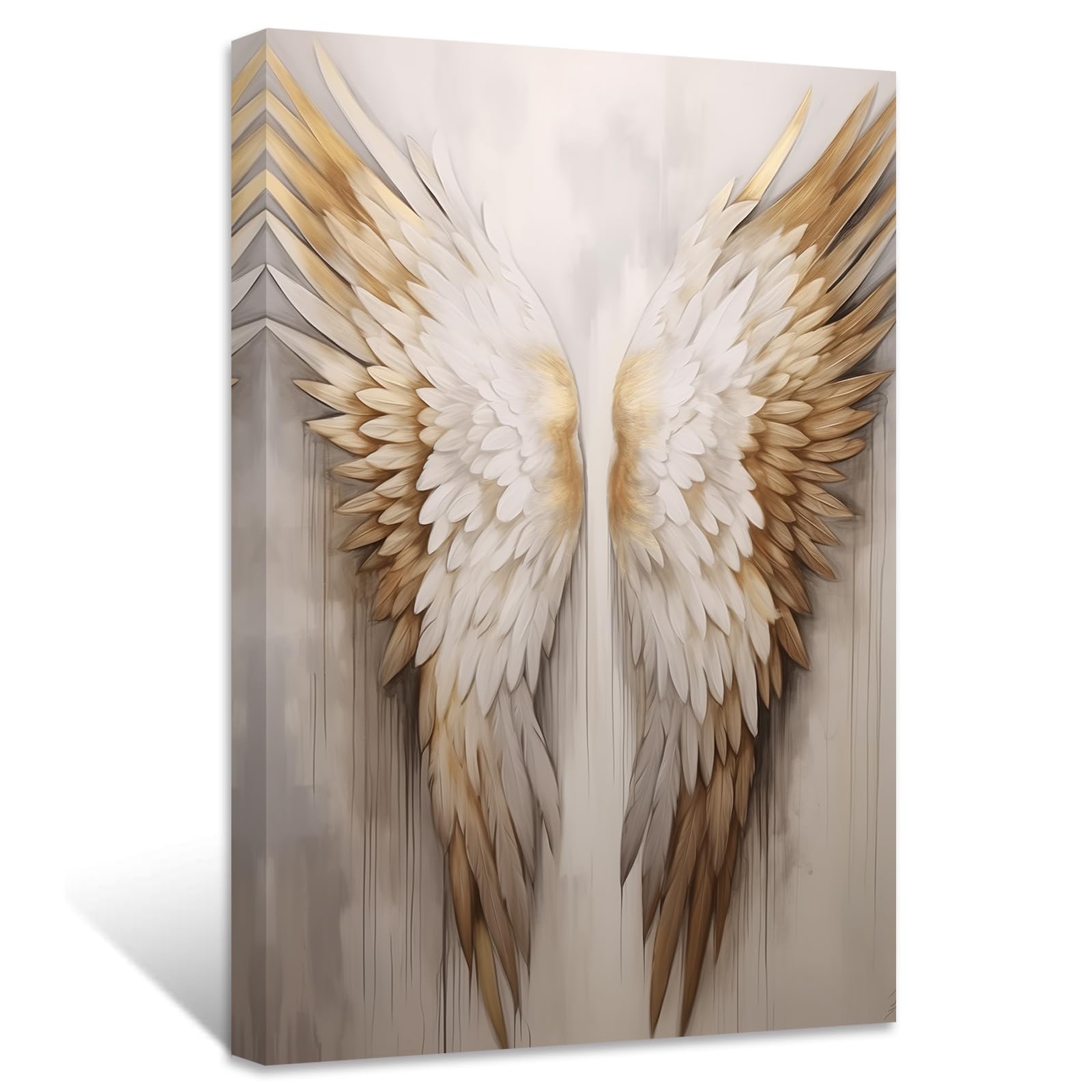 Amazon.co.jp: ZXHYWYM 天使の羽 キャンバス ウォールアート ホワイト