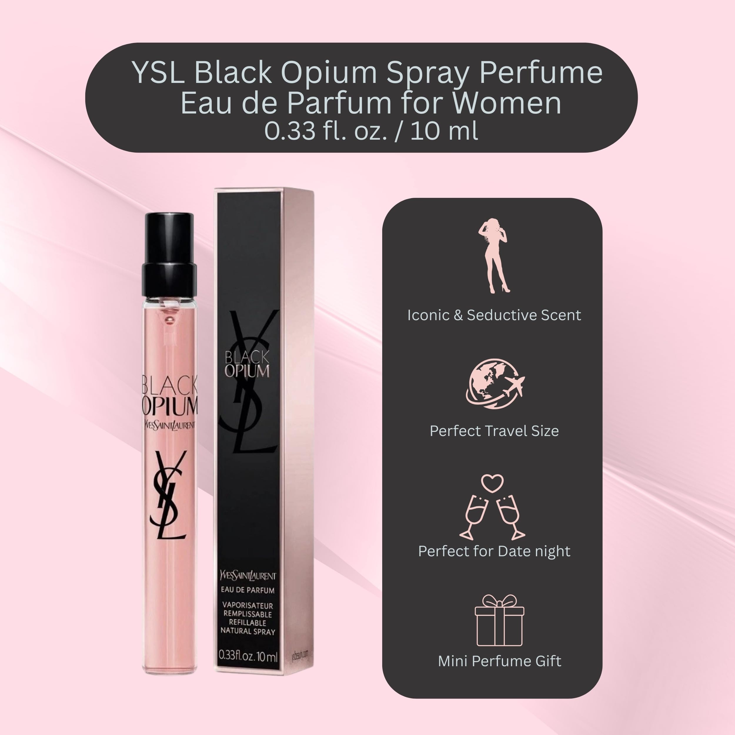 Amazon.com : Yves Saint Laurent Black Opium Eau De Parfum Spray