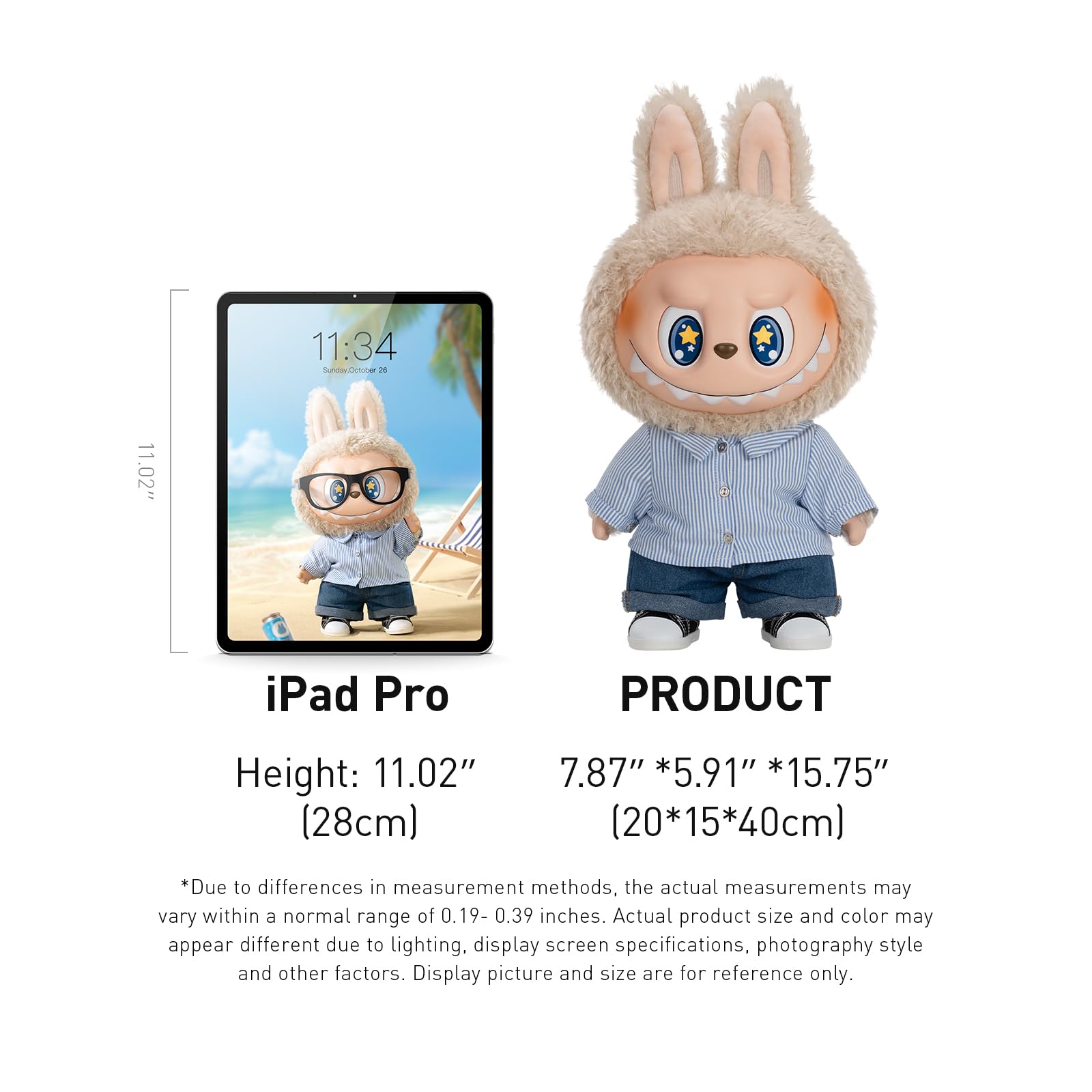 Amazon.com: POP MART The Monsters - FLIP with ME Vinyl Plush Doll