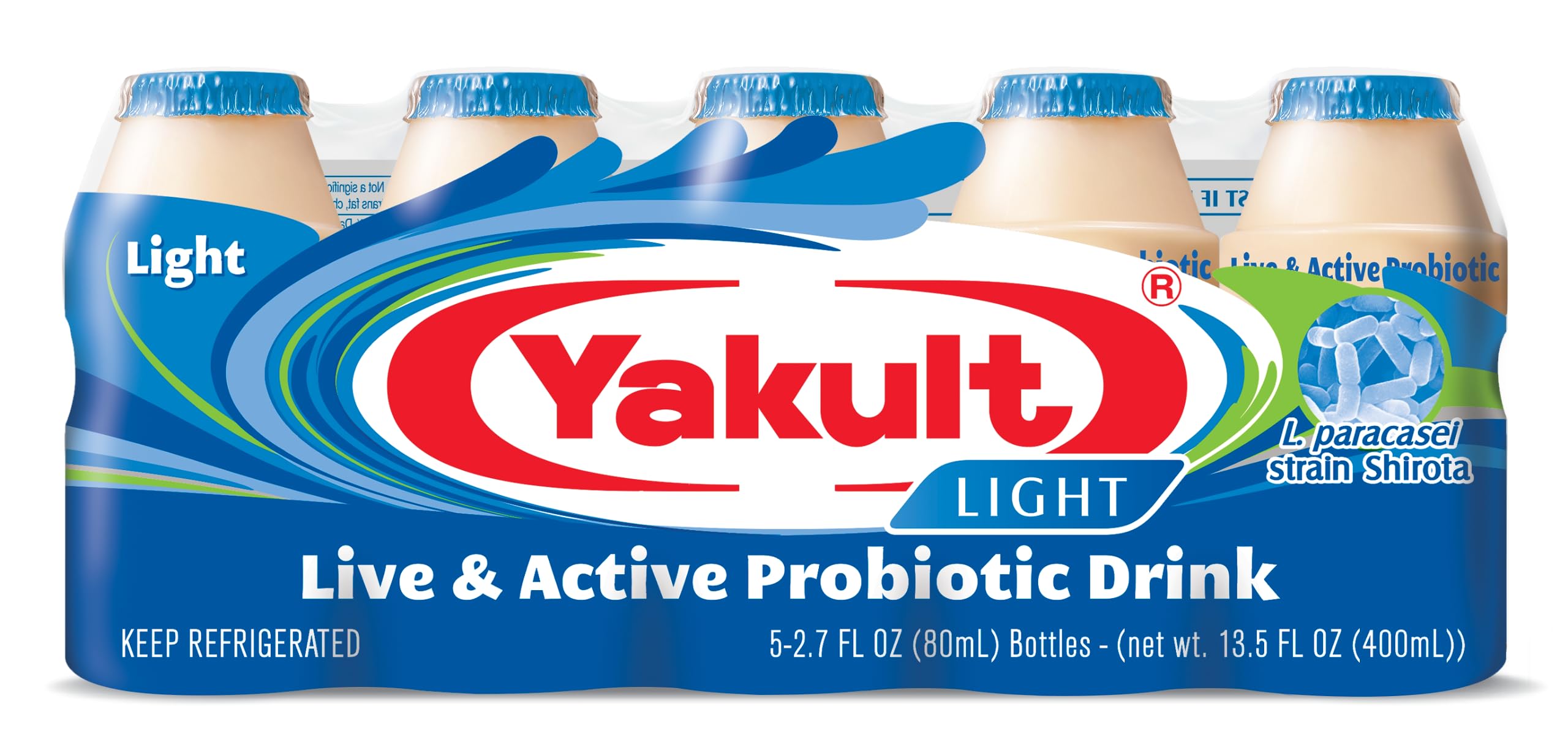 Amazon.com: Yakult Probiotic Drink Light, 2.7 fl oz Bottle, Pack