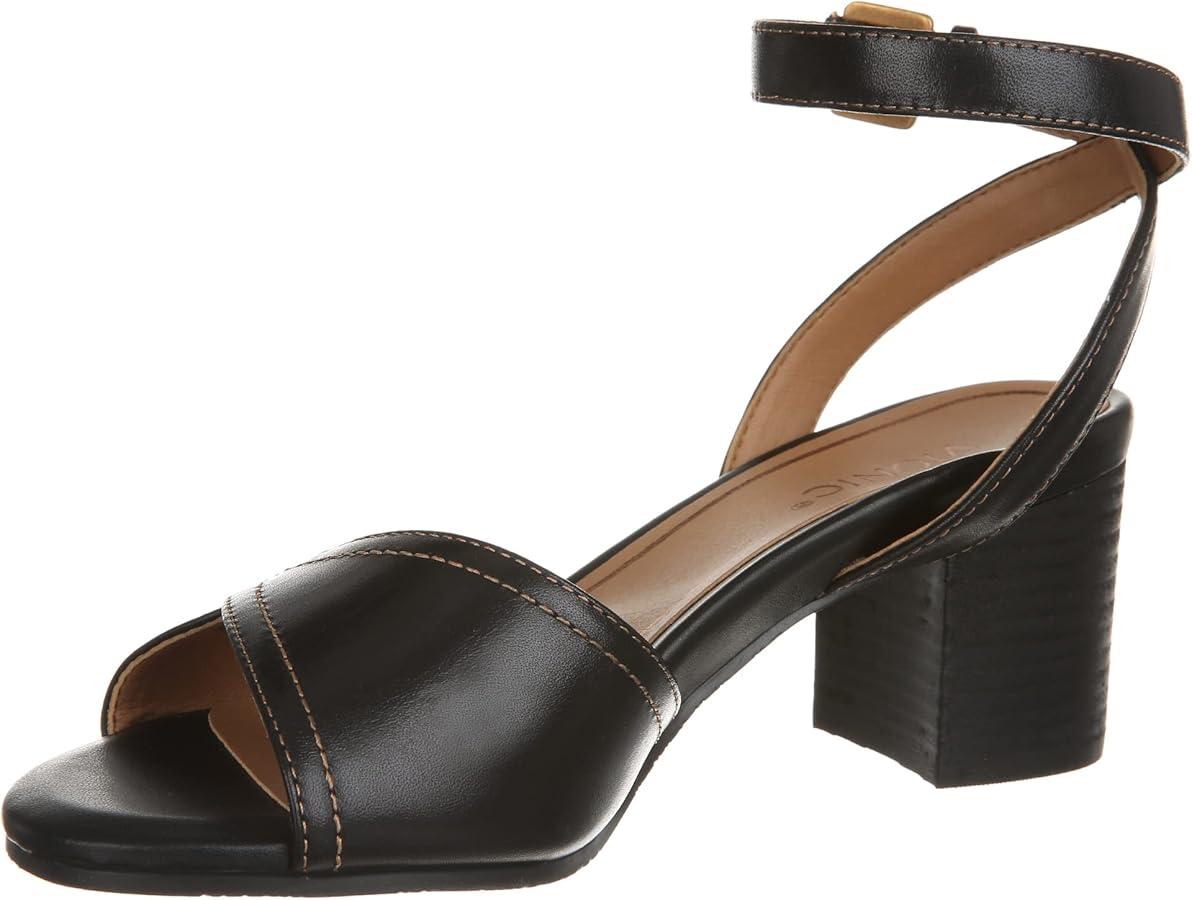 Amazon.com | Vionic Isadora Women's Dressy Heeled Sandal Black - 5