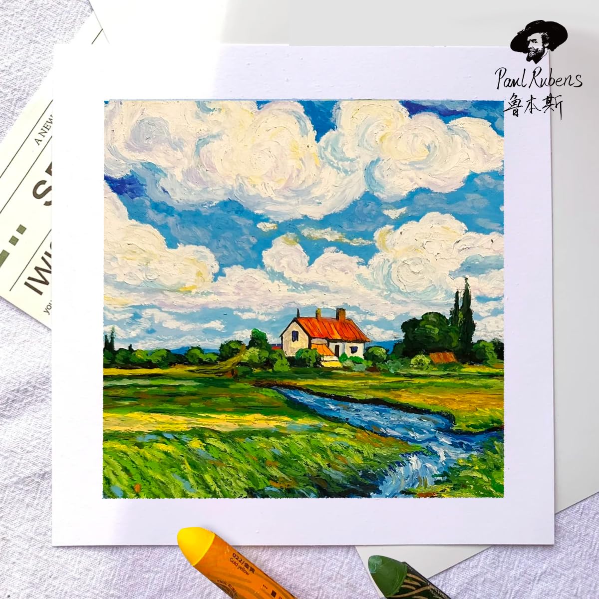 Amazon.co.jp: Paul Rubens オイルパステル 72色セット - 鮮やかな発色