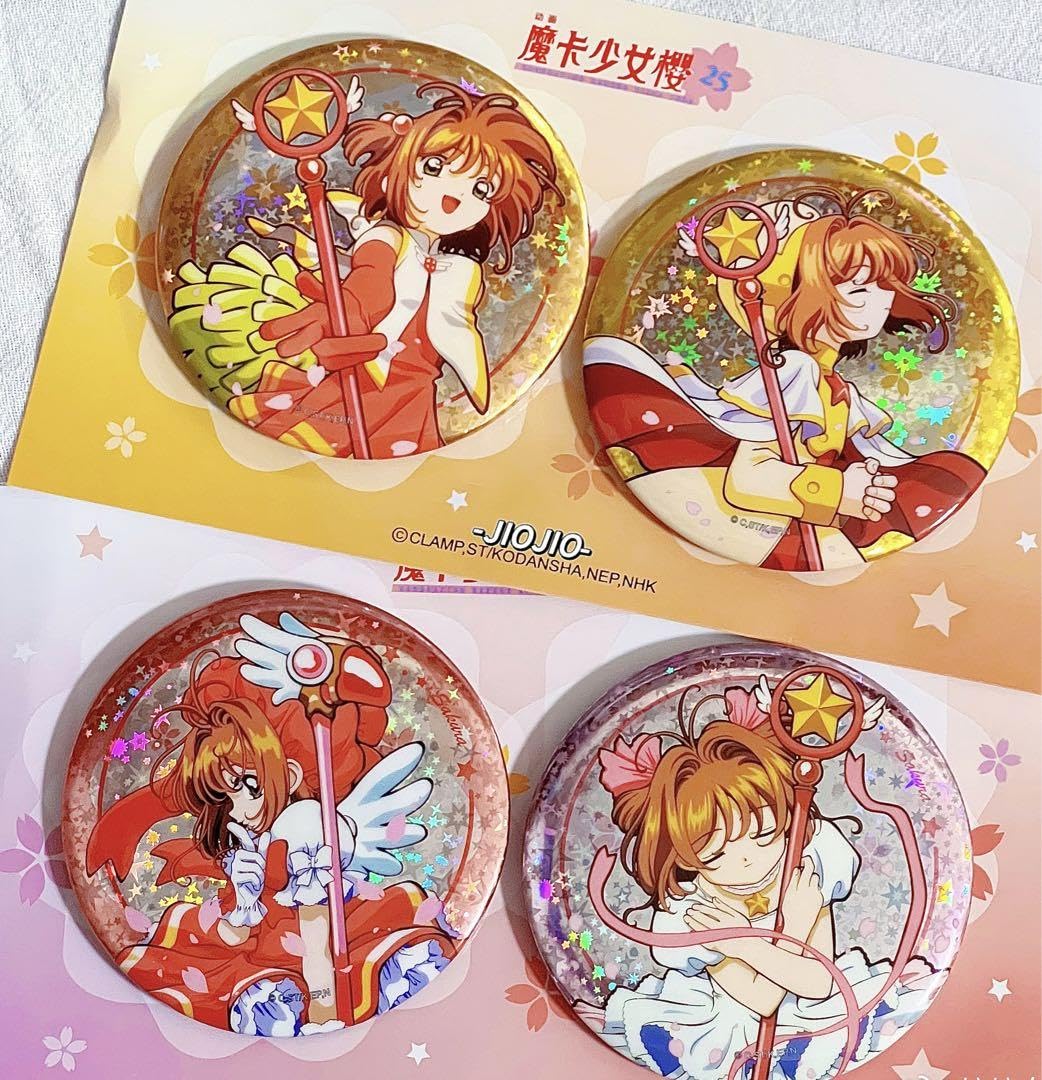 カードキャプターさくら 原画展缶バッジ他19点まとめ売り カード