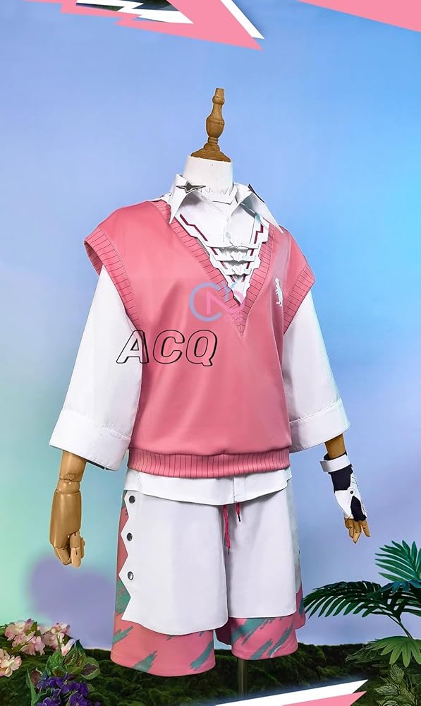 Amazon.co.jp: [ACQ] M VTuber 赤城ウェン コスプレ衣装 （ウィッグ 靴