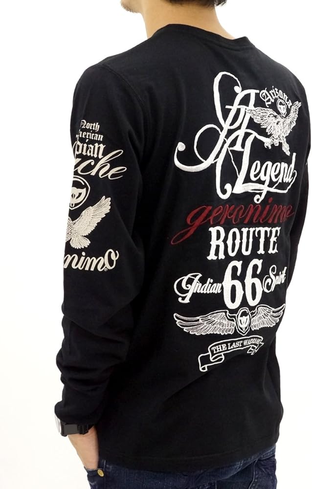 Amazon | geronimo ジェロニモ メンズ AG LEGEND長袖Tee 5443013