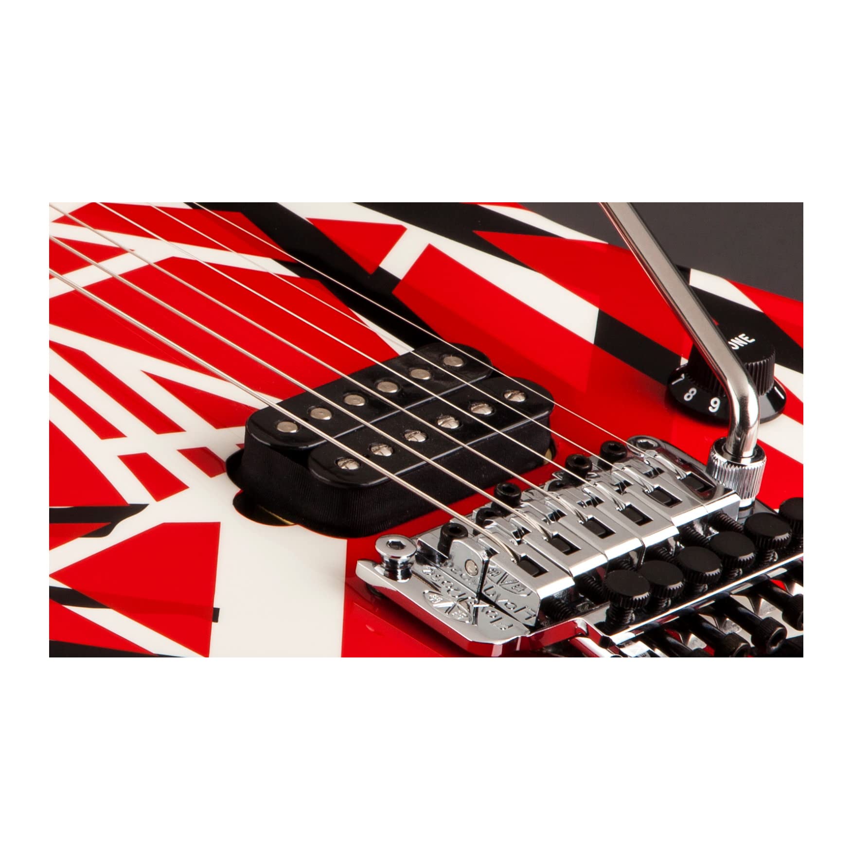 Amazon.com: EVH Striped Series - Red with Black Stripes : Musical